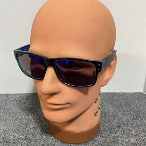 Southpole Sunglasses Mens Black Blue Square Frame Gradient Lenses 5003SP